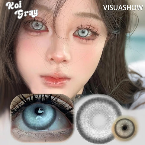 VISUASHOW Koi Blue Contact Lenses for Stunning Eyes