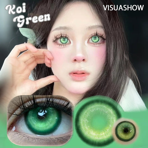 VISUASHOW Koi Blue Contact Lenses for Stunning Eyes