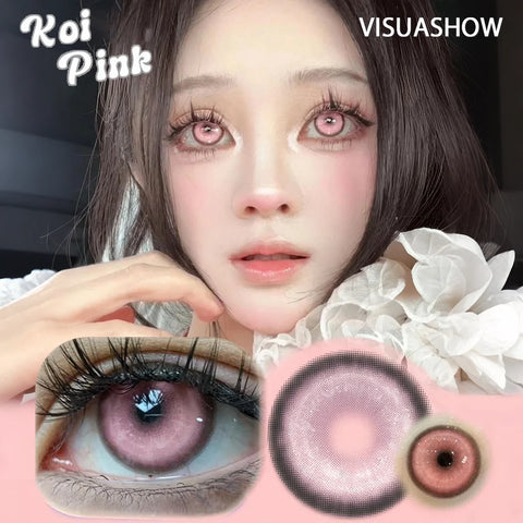 VISUASHOW Koi Blue Contact Lenses for Stunning Eyes