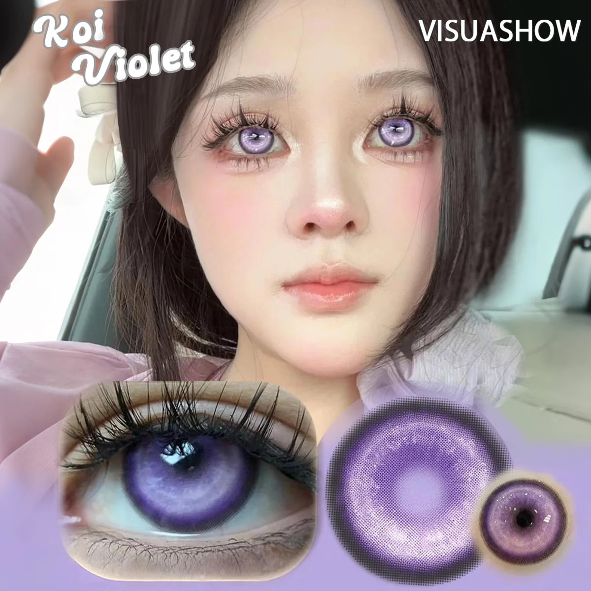 VISUASHOW Koi Blue Contact Lenses for Stunning Eyes
