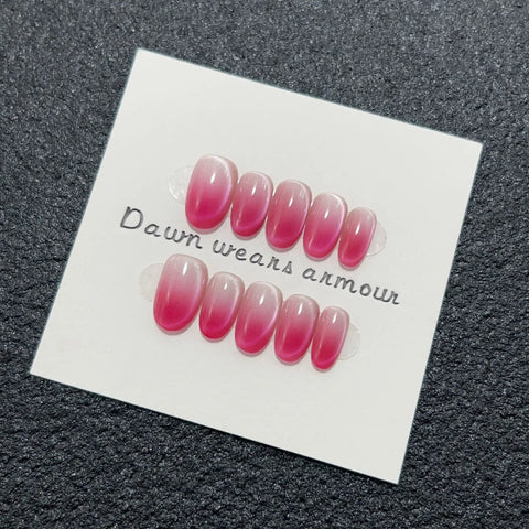 Handmade Press on Nails - 10pcs Cat-eye Design