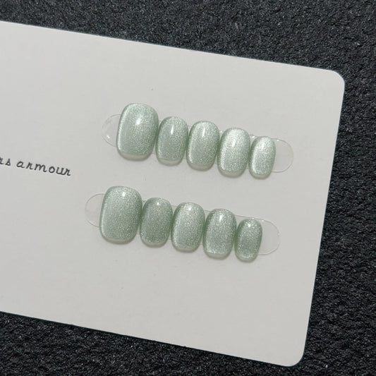 Handmade Cat-eye Press on Nails