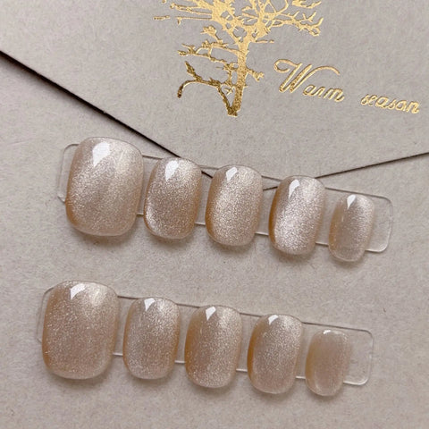 Handmade Cat-eye Press on Nails