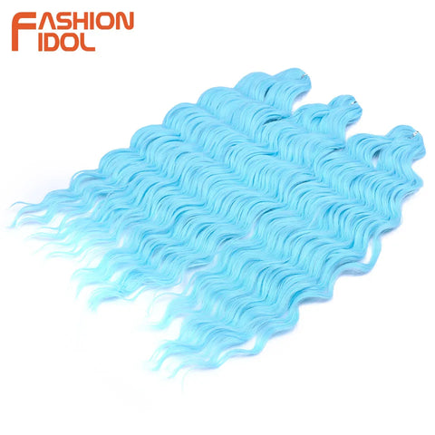 Anna 24 Inch Synthetic Hair Water Wave Braiding Hair Extensions