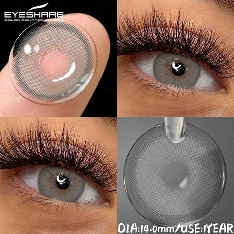 EYESHARE Natural Colored Contact Lenses - Blue, Brown, Gray, Green