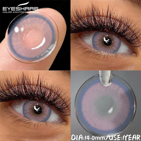 EYESHARE Natural Colored Contact Lenses - Blue, Brown, Gray, Green