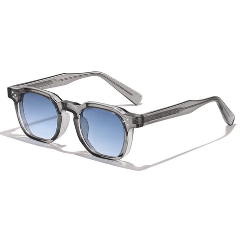 CATERSIDE Small-Frame Vierkante Zonnebril – Gepersonaliseerde UV400 Unisex Zonnebrillen voor Reizen, Zaken &amp; Festivals