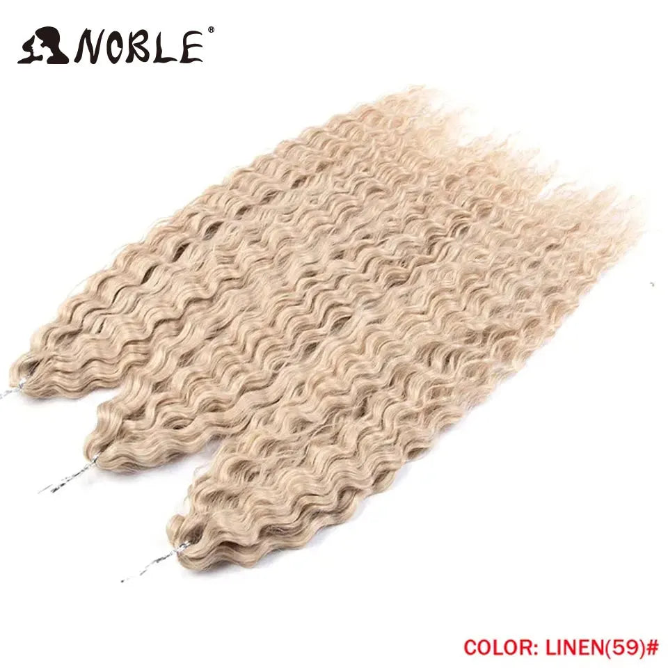 Noble Hair Synthetic Twist Crochet Curly Hair 24 Inch Ombre