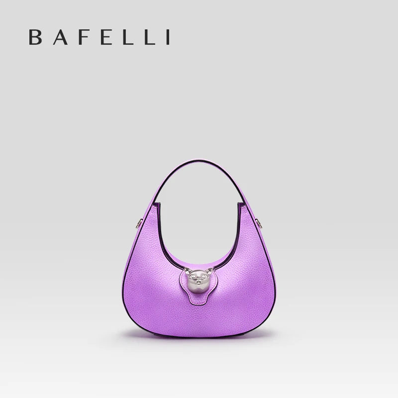 BAFELLI 2025 Women's Luxury Genuine Leather Cat Fashion Handbag