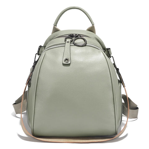 Zency Women's Soft Genuine Leather Travel Backpack