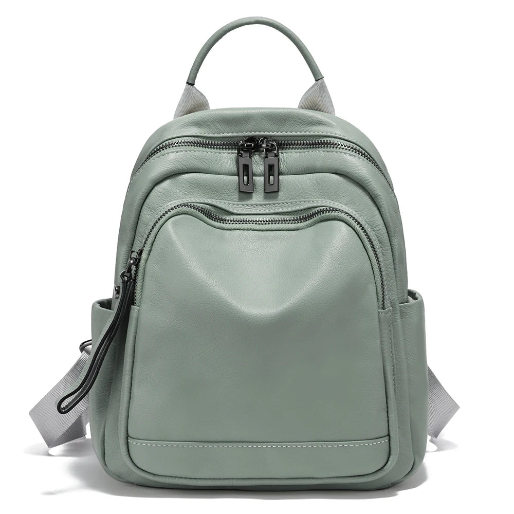 Zency 100% Genuine Leather Stylish Backpack for Women