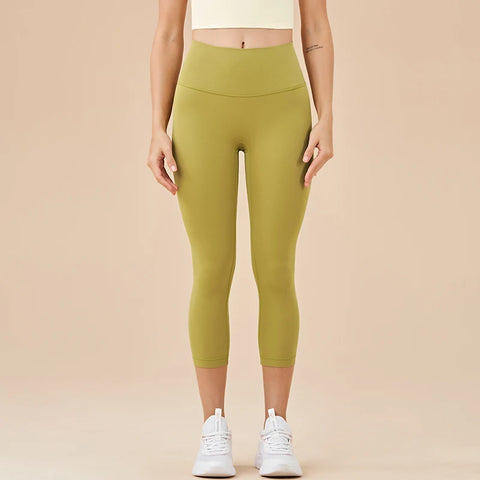 SOISOU Dames Yoga Capri Broek met Hoge Taille - 13 Levendige Kleuren