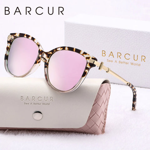BARCUR High-End Gepolariseerde Zonnebril – UV400 Roestvrijstalen Dameszonnebril