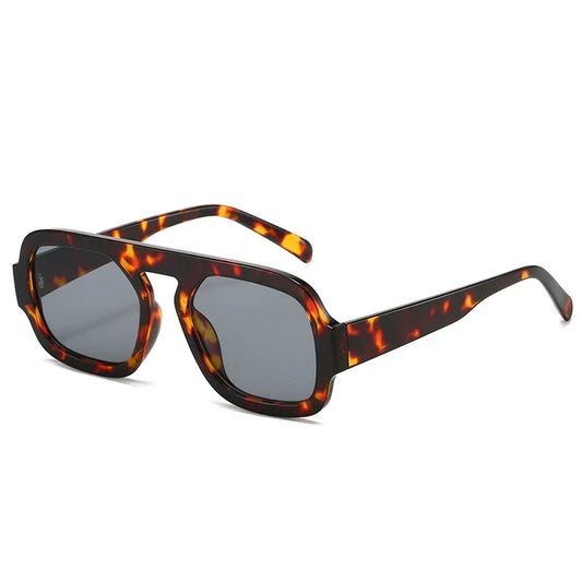 JNPCXI Retro Vierkante Gradiënt Zonnebril – UV400 Unisex Punk Fashion Zonnebrillen