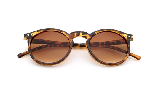 Klassieke retro ronde zonnebril - Ovale UV400 unisex strand- en vakantiezonnebril
