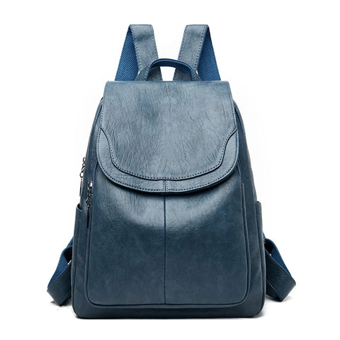 Stylish Large Capacity Leather Backpack Purse for Women