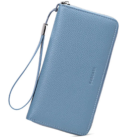 Zency Women's RFID Leather Organizer Wallet - Stylish & Secure