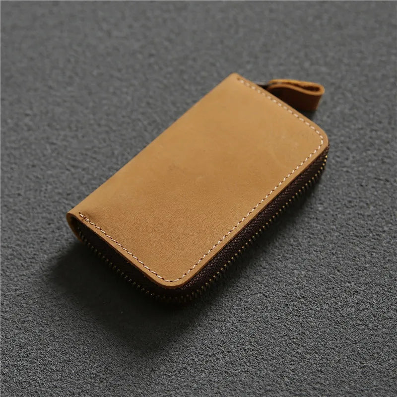 Zency Genuine Leather Unisex Car Key Holder – Elegant Key Organizer