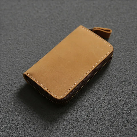 Zency Genuine Leather Unisex Car Key Holder – Elegant Key Organizer