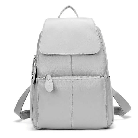 Zency 100% Genuine Leather Women Backpack - Stylish Daily Travel Knapsack