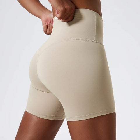 Hearuisavy High-Waist Push-Up Gym Shorts – Premium Workout & Cycling Shorts for Women