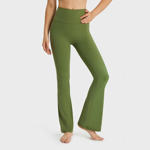 Nepoagym 31" dames flare legging met buikcorrectie