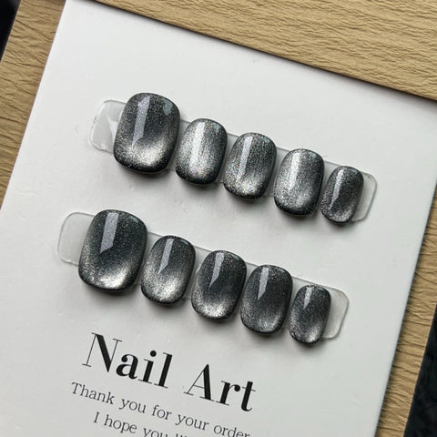 Handmade Cat-eye Press on Nails