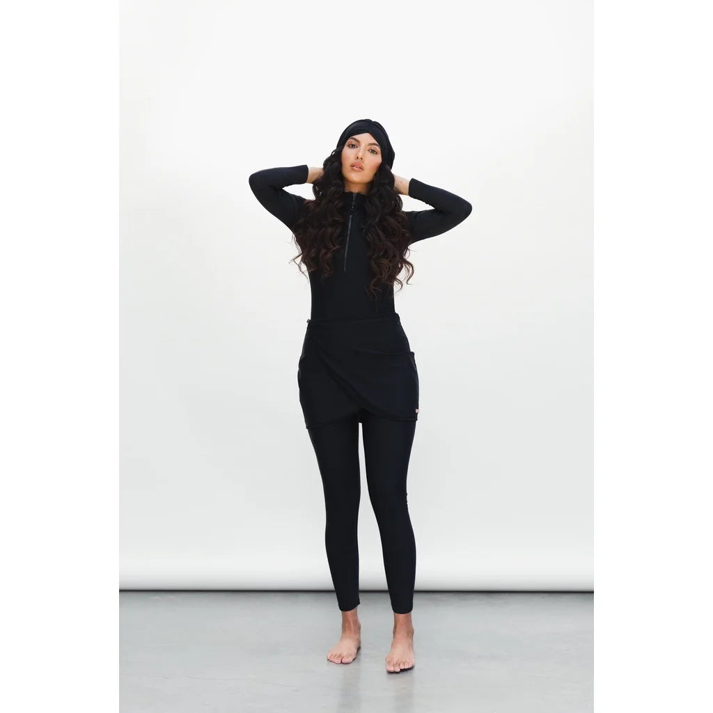 Muslim Modest Long-Sleeve Burkini Swim Set