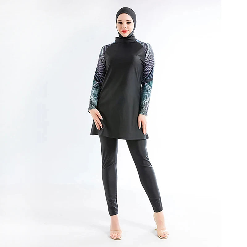 3-Piece Plus Size Modest Burkini Swim Set