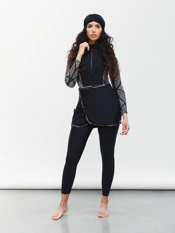 Moslim Modest Burkini Zwemset met Lange Mouwen