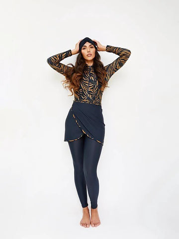 Moslim Modest Burkini Zwemset met Lange Mouwen
