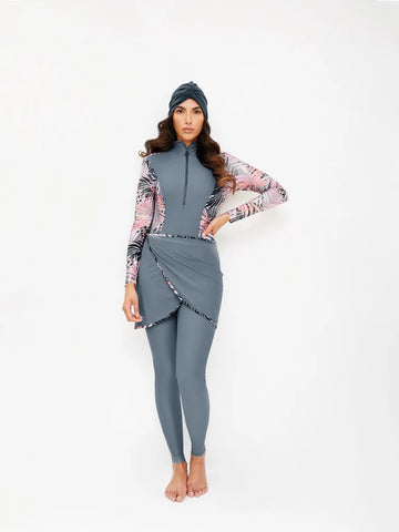 Moslim Modest Burkini Zwemset met Lange Mouwen