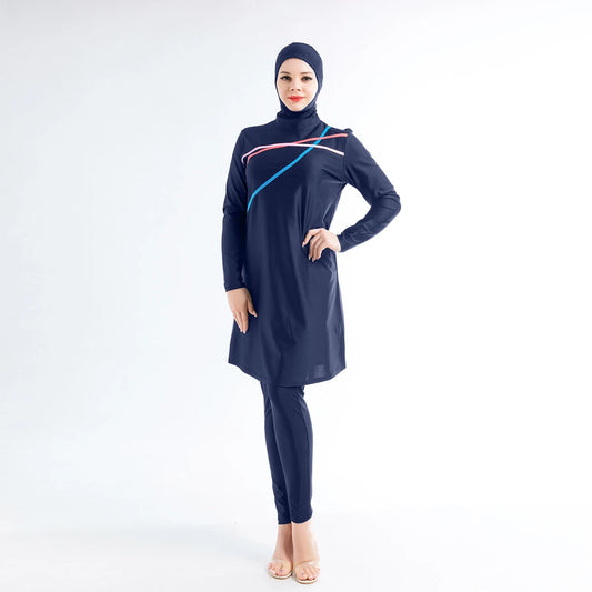 3-Piece Plus Size Modest Burkini Swim Set