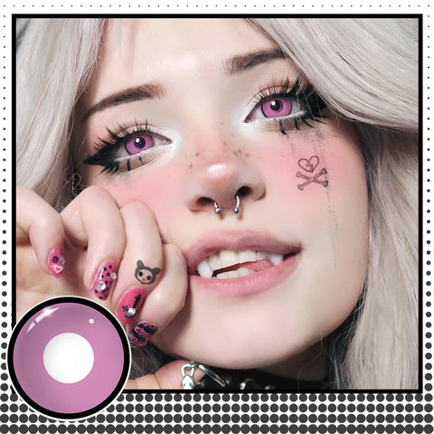 VISUASHOW Rainbow Colored Contact Lenses for Cosplay