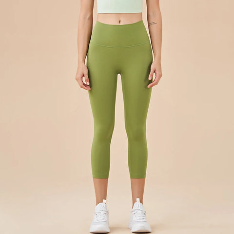 SOISOU Dames Yoga Capri Broek met Hoge Taille - 13 Levendige Kleuren