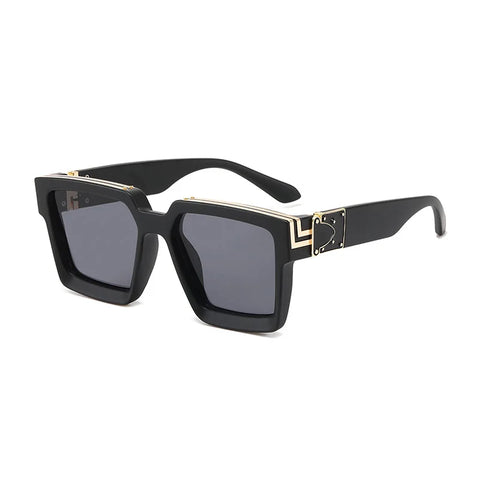 SHAUNA Retro Square Sunglasses – Candy-Color Silver Mirror UV400 Unisex Summer Shades