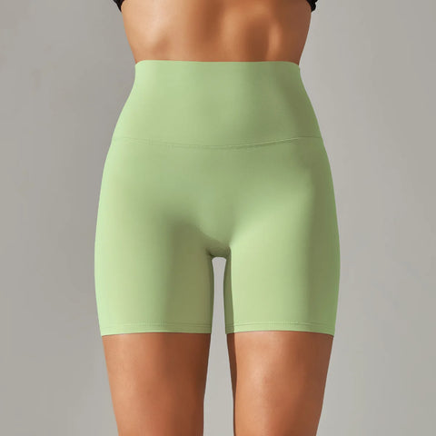 Summer High-Waist Push-Up Yoga Shorts – Fitness, Gym & Bike Shorts for Women