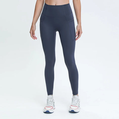 Nepoagym LOVELIFE Damen-Yoga-Leggings mit Seitentaschen