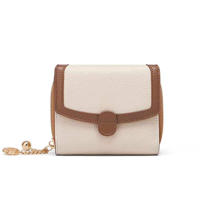 Cnoles Mini Coin Purse - Stijlvolle multifunctionele portemonnee van koeienhuid voor vrouwen