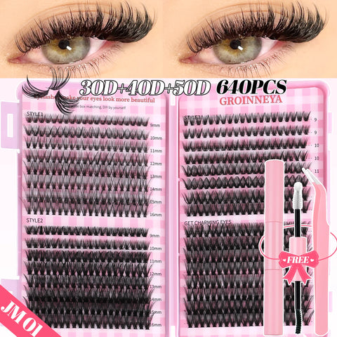 GROINNEYA DIY Lash Clusters Set
