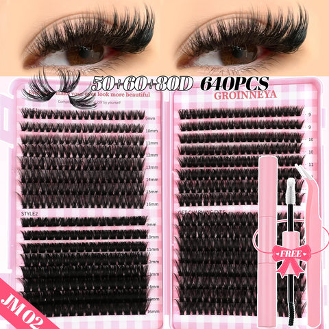 GROINNEYA DIY Lash Clusters Set