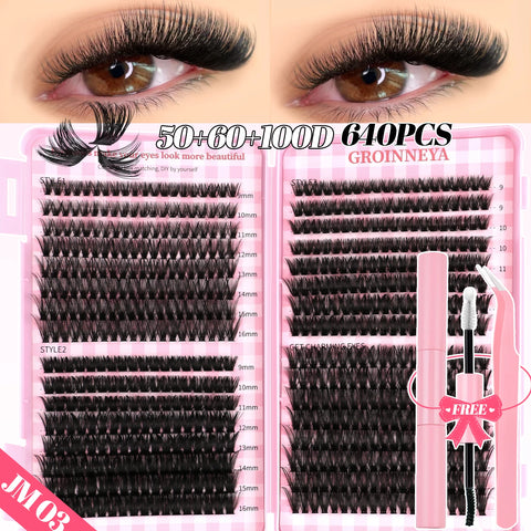GROINNEYA DIY Lash Clusters Set