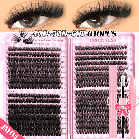 GROINNEYA DIY Lash Clusters Set