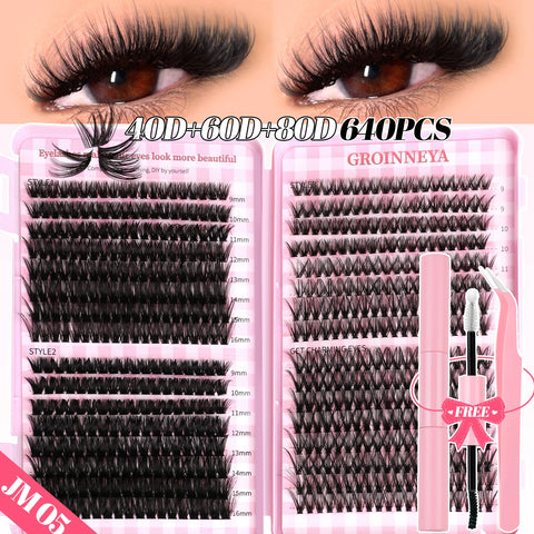 GROINNEYA DIY Lash Clusters Set