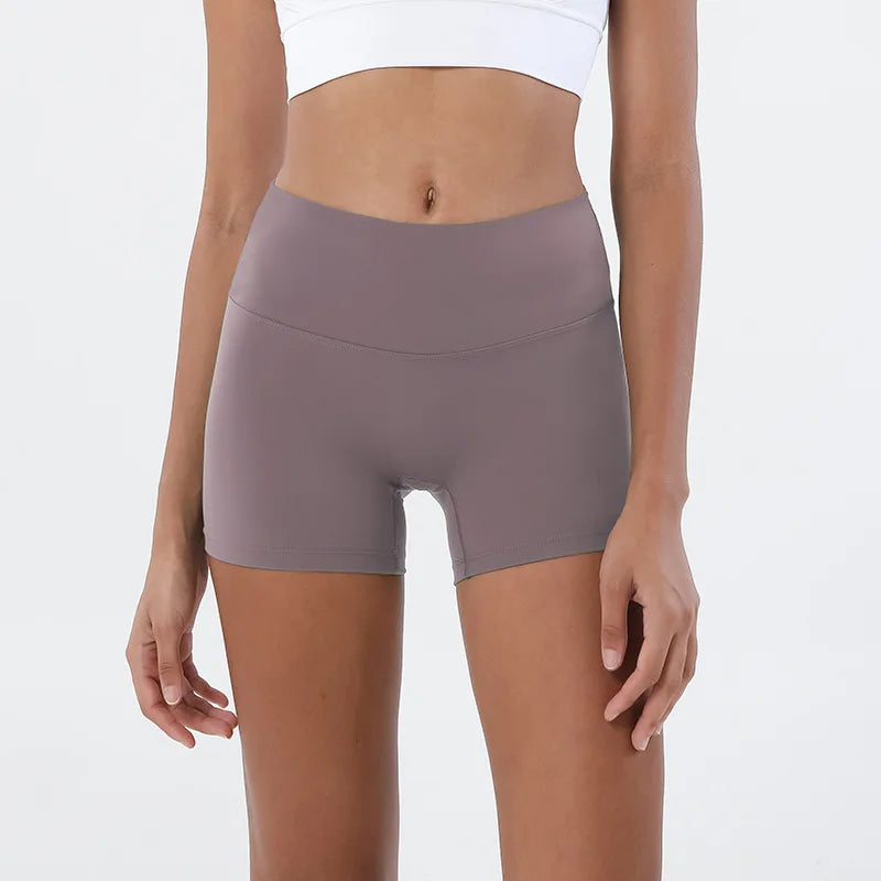 SOISOU Women's High Waist Nylon Gym Shorts