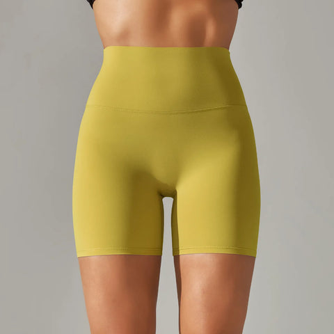 Summer High-Waist Push-Up Yoga Shorts – Fitness, Gym & Bike Shorts for Women