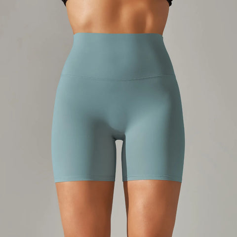 Summer High-Waist Push-Up Yoga Shorts – Fitness, Gym & Bike Shorts for Women