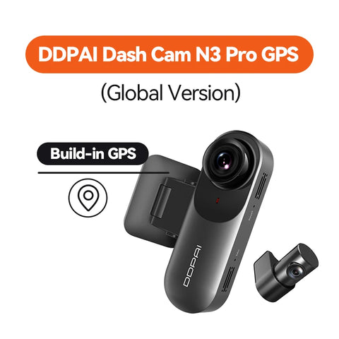 DDPAI Dash Cam Mola N3 Pro - 1600P Resolution, 140° FOV, GPS & WiFi, 24H Parking Guard