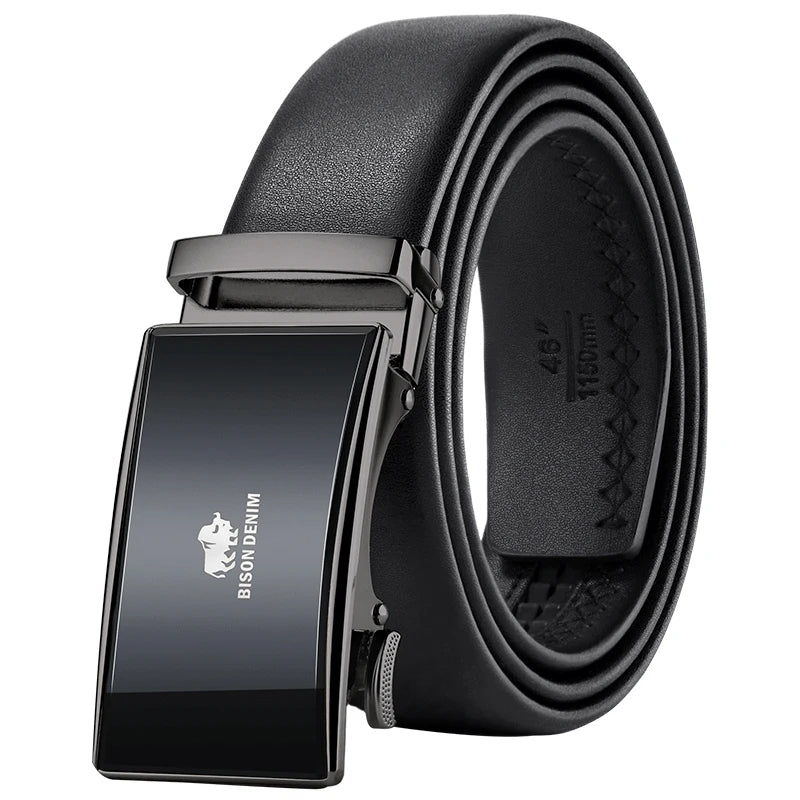 BISON DENIM Automatische Gesp Riem – Authentieke Unisex Designer Stijl