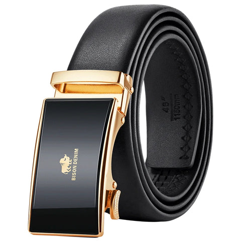 BISON DENIM Automatische Gesp Riem – Authentieke Unisex Designer Stijl
